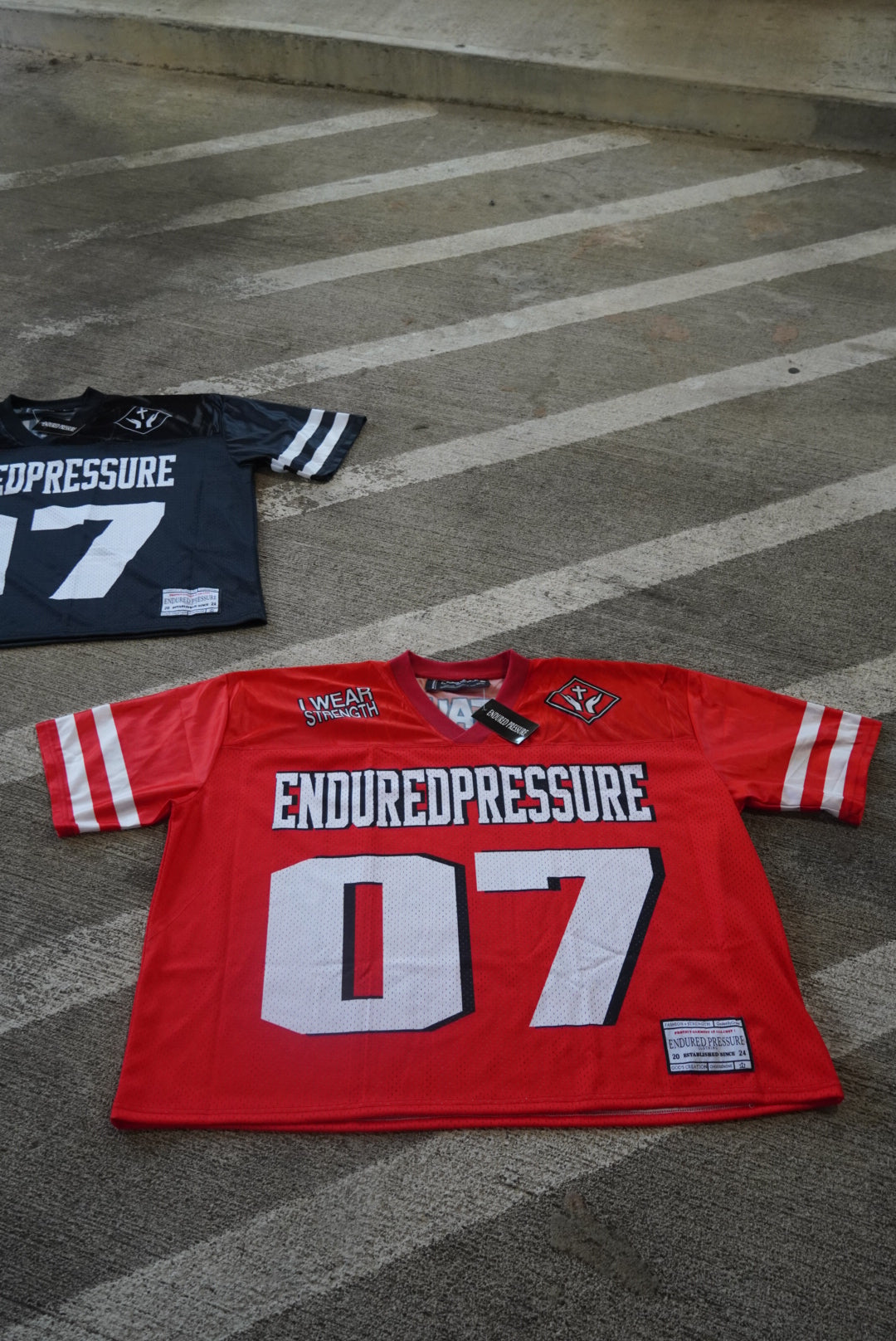 Red 'I WEAR STRENGTH' Jersey