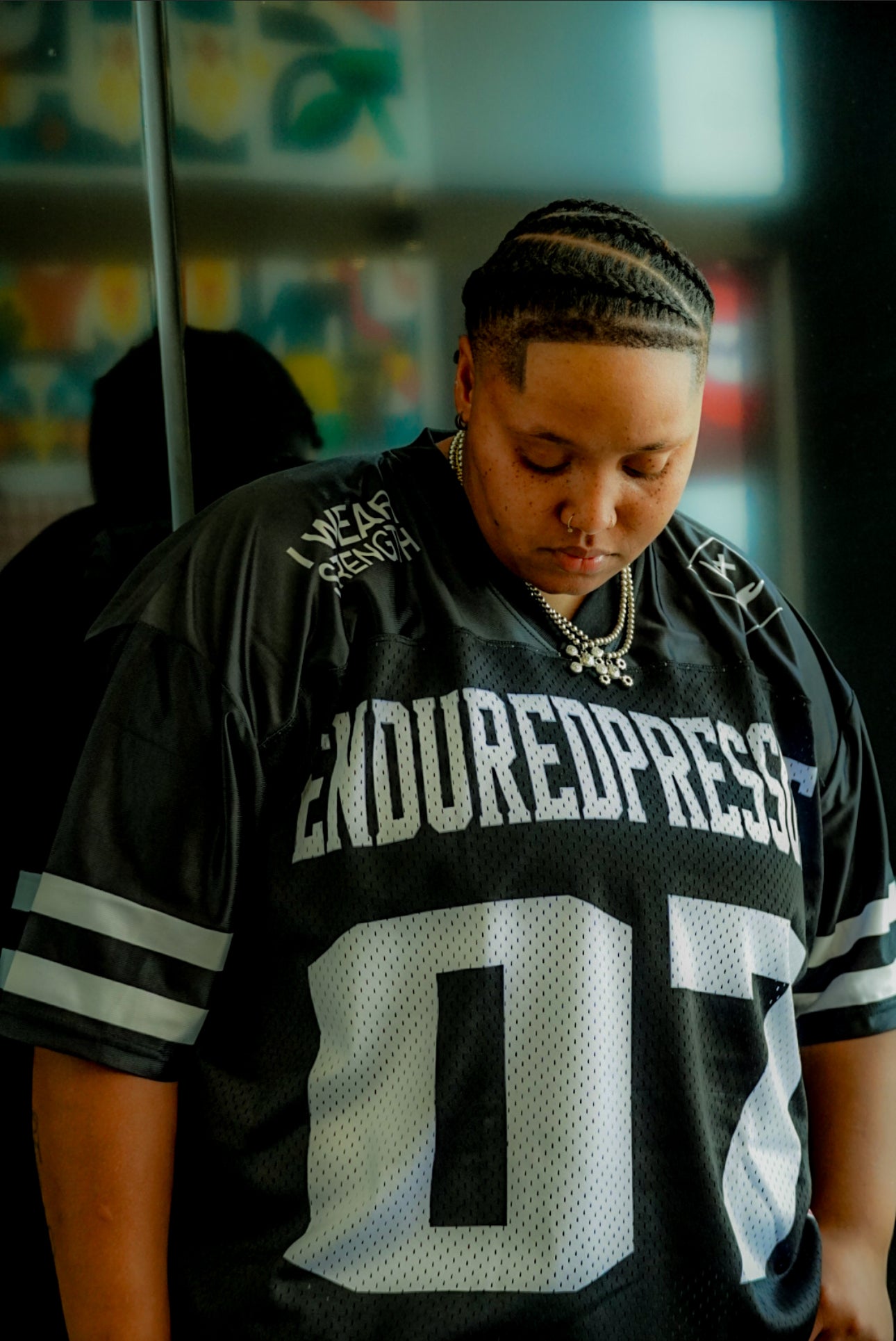 Black 'I WEAR STRENGTH' Jersey
