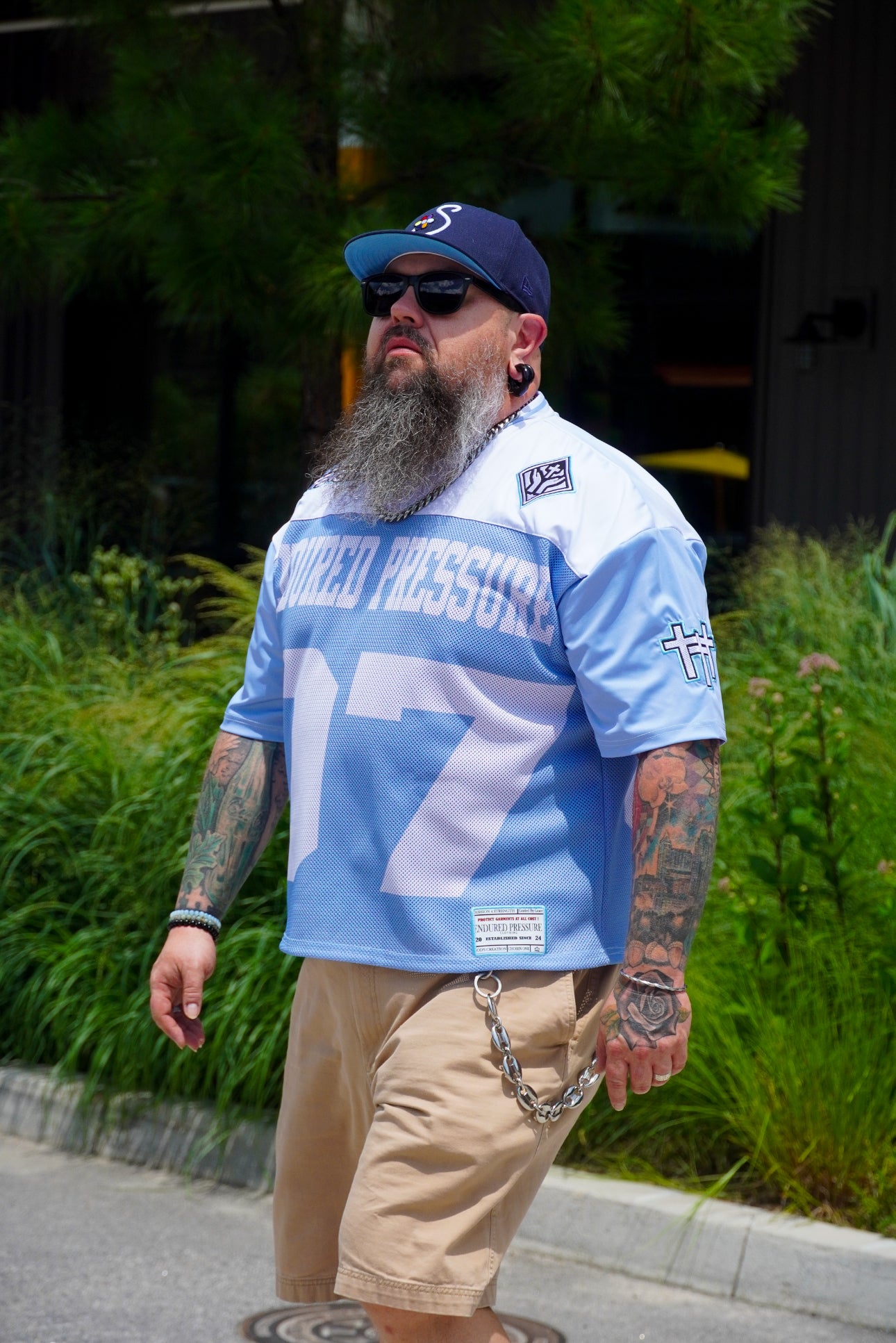 Blue 'I WEAR STRENGTH' Jersey
