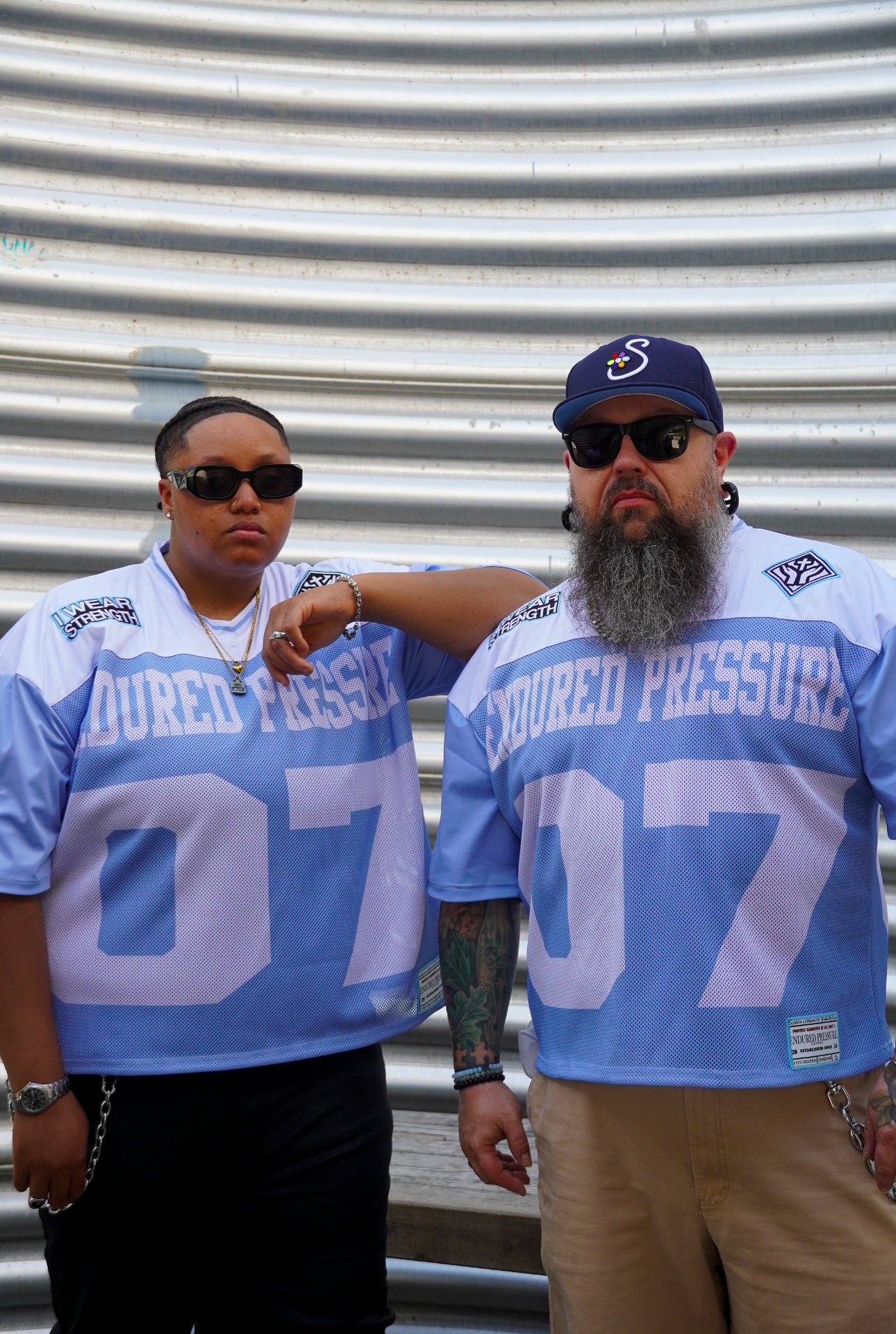 Blue 'I WEAR STRENGTH' Jersey