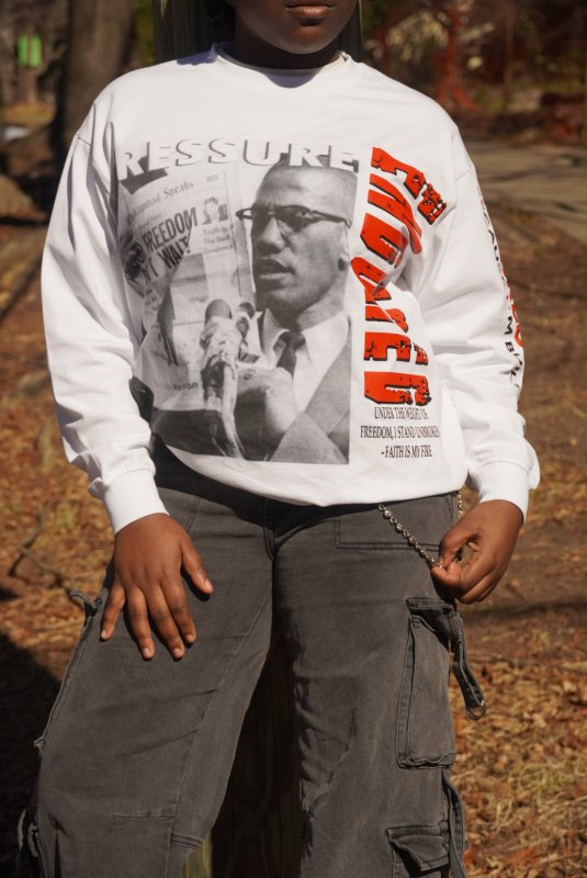 Malcolm X 'Pressure Endured' T - Endured Pressure