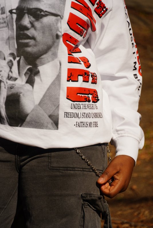 Malcolm X 'Pressure Endured' T - Endured Pressure